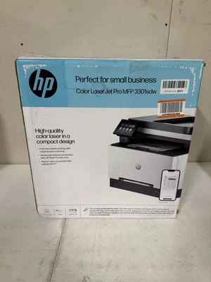 HP 3301 fdw LaserJet Pro Wireless Color Printer - Image 1 of 4