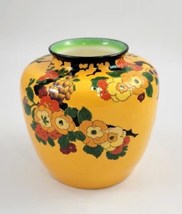 Royal Doulton Mandarin Ware Vase, floral, um 1920, R. Allen zugeschrieben - Bild 1 von 10