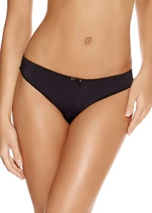 FREYA DECO BLACK THONG SIZE UK S / AU 10  - Foto 1 di 1