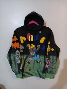 NWT Chinatown Market Bear Puff Chenille Textured Cam Tie Die Hoodie Size Medium - Picture 1 of 8