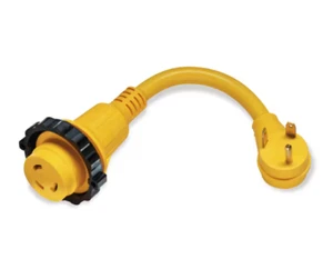 1 ft. 30 Amp/125-Volt 3-Prong Male to RV 30 Amp Female Pigtail Adapter Cord - Picture 1 of 1