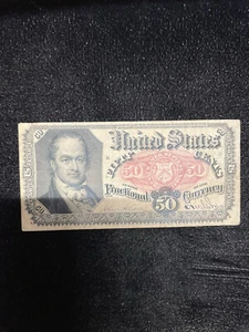 50c Fractional Currency, Fr. 1380, uncertified, circulated, Abt. Very Fine. - Picture 1 of 2