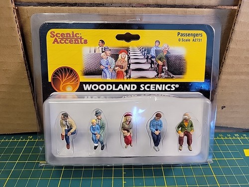 Woodland Scenics N Passengers - Set Di Figure In Scala N Dipinte A Mano Per Diorami E Modellismo Ferroviario - 3