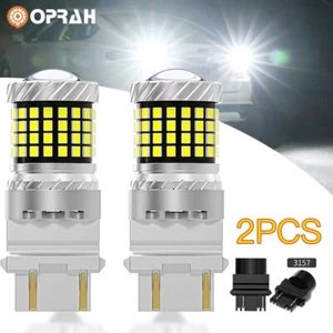 2x Blanco 3157 LED DRL Señal de giro Luz de estacionamiento Super Brillante 6500K Bombillas de freno - Imagen 1 de 17