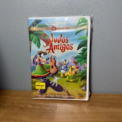 Saludos Amigos DVD Walt Disney Gold Collection Brand New Sealed First Time  DVD - Image 1 of 4