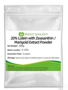 500g ,20% Lutein with Zeaxanthin / Marigold Extract Powder - Picture 1 of 3