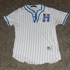 Hudson Outerwear Hometown Collection weiß/blau Nadelstreifen Trikot Herren Gr. L - Bild 1 von 8