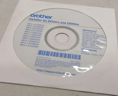 Brother Installer For Printer Drivers And Utilities Disc P/N: D010TZ001 Ver. B - Image 1 of 2