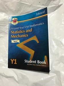 A- Level Year 1 Statistics and Mechanics Student AS Mathematics Book - Picture 1 of 2