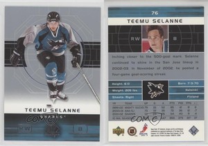 2002-03 SP Authentic Teemu Selanne #76 HOF