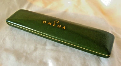 Caja Reloj Pulsera Omega Raro Verde Exhibición Presentación Años 60 Foto 1 de 4