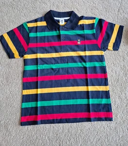 Boy colourful striped cotton soft t shirt (9-10 Years) - Picture 1 of 1