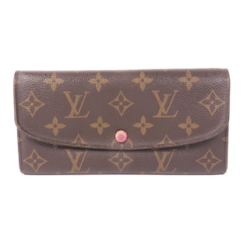 LOUIS VUITTON（LV） Portafoglio lungo Louis Vuitton LV GHW Emilie M60697 monogramma marrone rosso
