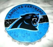 CAROLINA PANTHERS Distressed Metal Bottle Cap Wall Sign Decor  #1 - NEW