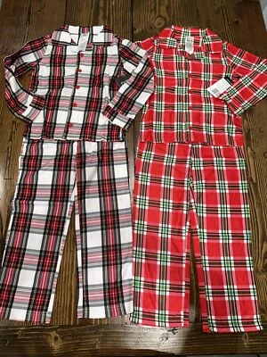Pijamas pequenos de Natal para meninos vida noturna pacote com 2 - Verde/branco/vermelho/amarelo novo com etiquetas  - Imagem 1 de 4