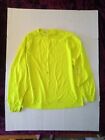Men's Long Sleeve Neon Green Working Shirt With Stains On It Size 3Xl