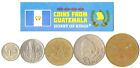 5 GUATEMALAN COINS DIFFERENT COLLECTIBLE CENTRAL AMERICA COINS FOREIGN CURRENCY