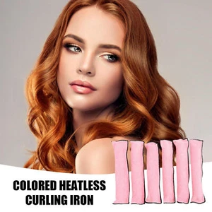 6PCS Long Hair Curlers Sponge Foam DIY Hair Rollers No Heat Sleep In Hair Curler - Picture 1 of 17
