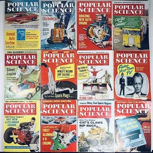 Vintage Popular Science Magazine 1960 Complete Year Lot Of 12 Issues Ads Auto - Picture 1 of 14