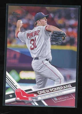 Topps Drew Pomeranz #286 2017 rosa #/50 Boston Red Sox Foto 1 de 2