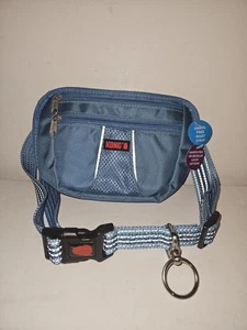 Kong Comfort+Reflective Hands Free Leash Blue Removable Pouch - Treat Bauchtasche - Bild 1 von 5