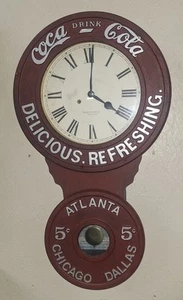 RARE BAIRD COCA COLA CLOCK 8 DAY MECHANICAL IN WORKING CONDITION OFFICIAL LTD ED - Picture 1 of 10