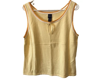 90er Basic Edition Cropped Tank Top gelb Gr. XL gelb ärmellos Damen - Bild 1 von 10