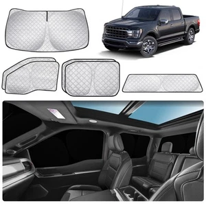 XCBYT 2015-2023 Ford F150 Fensterrollos Voll Autoscheibenabdeckungen mit 6 Schichten... - Bild 1 von 6