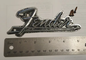 Distintivo amplificatore parafango metallo sconosciuto 3 fori amplificatore parafango logo o decorazione, arte parete - Foto 1 di 2