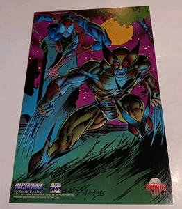 Masterprints: Spider-Man vs Wolverine von Mark Bagley 6,5"x10" Fleer Marvel 1994 - Bild 1 von 7