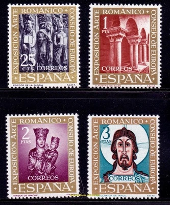 EBS Spain 1961 - Romanesque Art - Arte Románico - Michel 1260-1263 - MNH** - Image 1 of 4
