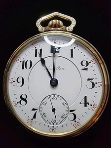 Vintage Hamilton 936 17 Jewels 18 Size Pocket Watch - Picture 1 of 8