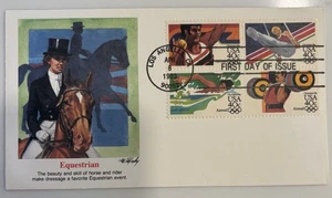 “Equestrian” 1983 United States Stamp First Day Of Issue Cover - Picture 1 of 2
