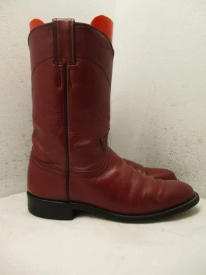 Botas de Vaquero Justin Wine Granate Cuero Roper Para Mujer Talla 7 B Estilo L3757 EE. UU. Foto 1 de 4