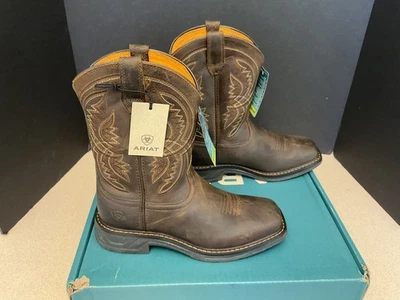 ¡Nuevo! Botas occidentales marrones Ariat Workhog XT Coil Dirt Roads para jóvenes. Talla 3.5Y. Foto 1 de 4