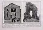 1914 WWI WW1 Imprimé Hartlepool Baptiste Église Naufragé - Whitby Abbey Ruins
