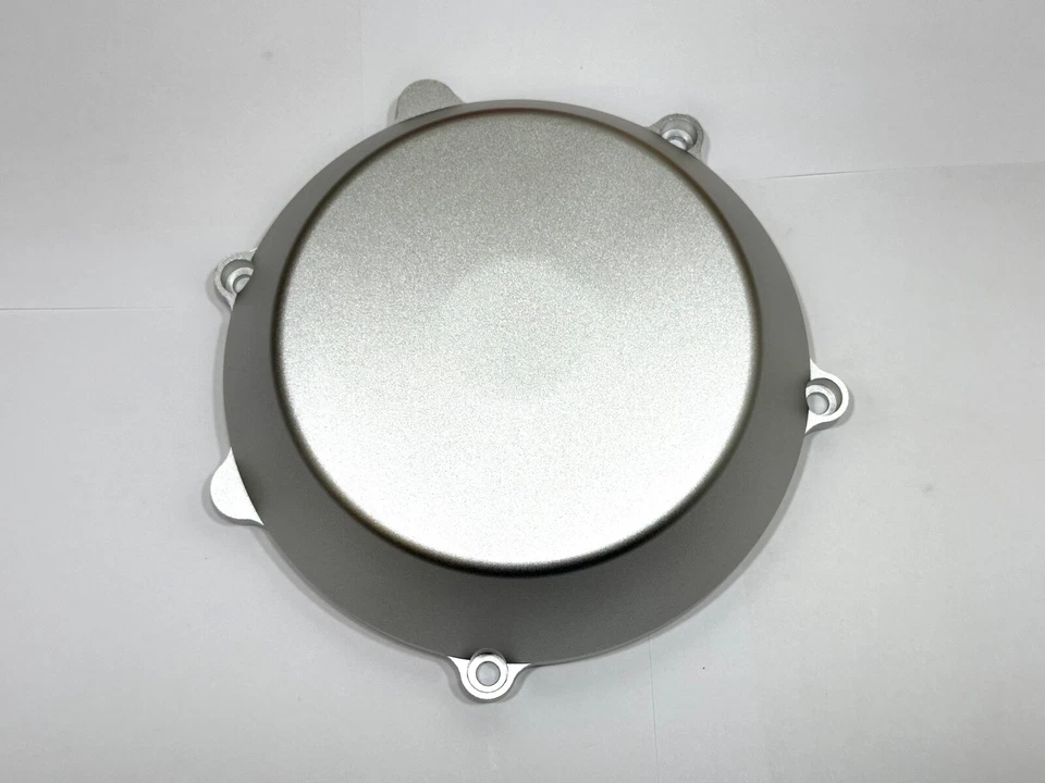 Ducati АЛЮМИНИЕВАЯ ЗАГОТОВКА ERGAL AL ПОЛНОСТЬЮ ЗАКРЫТАЯ ТИХАЯ крышка сухого сцепления чистое серебро - Изображение 1 из 3