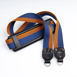 Vintage Agfa Germany Blue Orange 1970s Neck Strap Camera Nikon Canon Olympus - Photo 1 sur 5