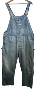 Vintage JCPenney Big Mac Overalls Mens 2X-Large Blue Original Mid Century Denim - Picture 1 of 19