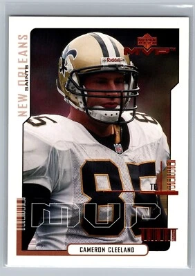 2000 UPPER DECK MVP CARD # 105 Cameron Cleeland - New Orleans Saints - Image 1 of 2