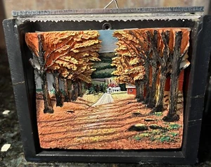 Loren Blackburn Art Memory Lane Painting Art Autumn Fall Scene Farm House - Picture 1 of 10
