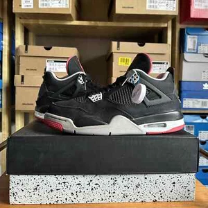 UK 7,5 - Air Jordan 4 Retro - Bred (2012) - Bild 1 von 9