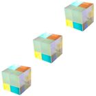  3 Pieces Prismenwrfel Dispersionsprisma RGB-Dispersionsprisma Spielzeug Kind