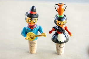 Vintage Cork Bottle Stoppers (2) and Round Placemats (9) Made in Portugal - Picture 1 of 5