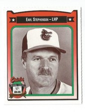 1991 Crown Coca Cola Baltimore Orioles Regional Card Earl Stephenson
