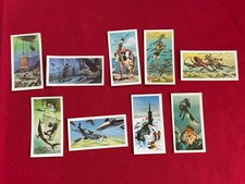 The Sea Our Other World. Series of 50 Brooke Bond Tea Cards. Numbers 4,5,9,12,13