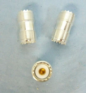 UG-258, UHF, F / F Barrel Connectors, Gold Pin, Mulity Pack, Quanity Counts - Picture 1 of 8