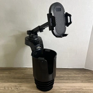 JOYTUTUS Cup Holder Phone Mount for Car, Car Cup Holder Cellphone Holder Black - Picture 1 of 15