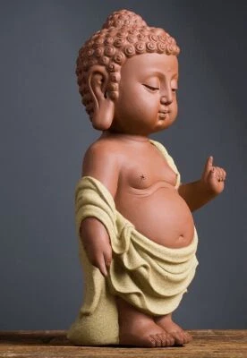 Bebé Miya Buda Estatua China Porcelana Toalla de Baño Budismo Figura Decoración Foto 1 de 4