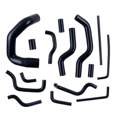 Black For 1976-1995 1996 Jaguar XJS 5.3L/6.0L V12 Silicone Radiator Heater Hose - Изображение 1 из 4